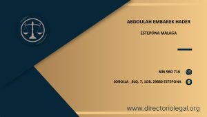 Abdoulah Embarek Hader abogado en Estepona