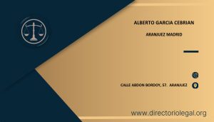 Alberto Garcia Cebrian abogado en Aranjuez