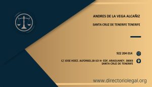 Andres De La Vega Alcañiz abogado en Santa Cruz de Tenerife