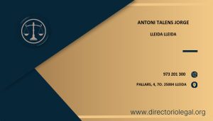 Antoni Talens Jorge abogado en Lleida