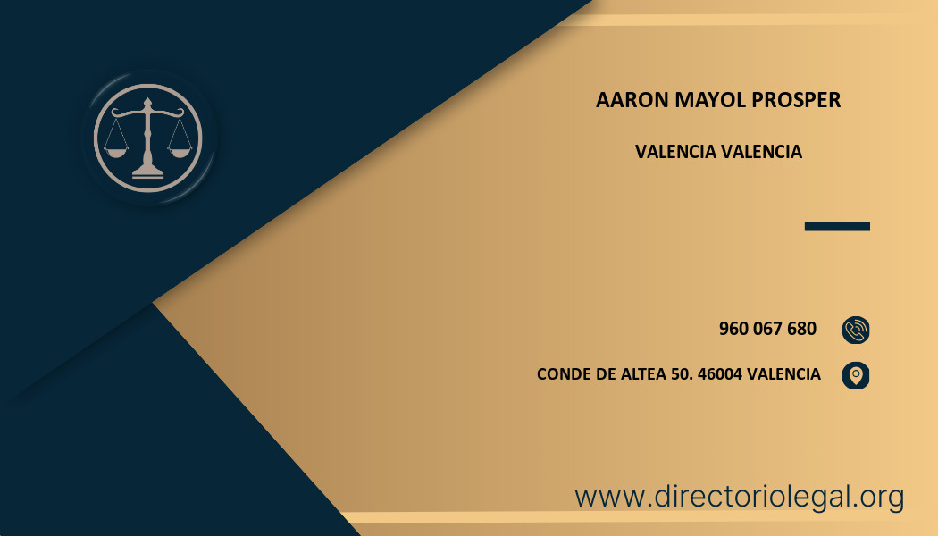 abogado Aaron Mayol Prosper en Valencia