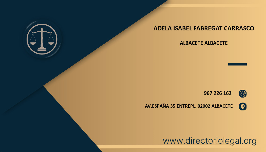 abogado Adela Isabel Fabregat Carrasco en Albacete