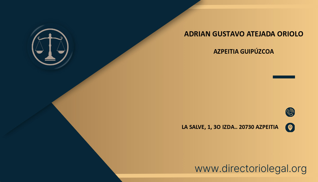 abogado Adrian Gustavo Atejada Oriolo en Azpeitia