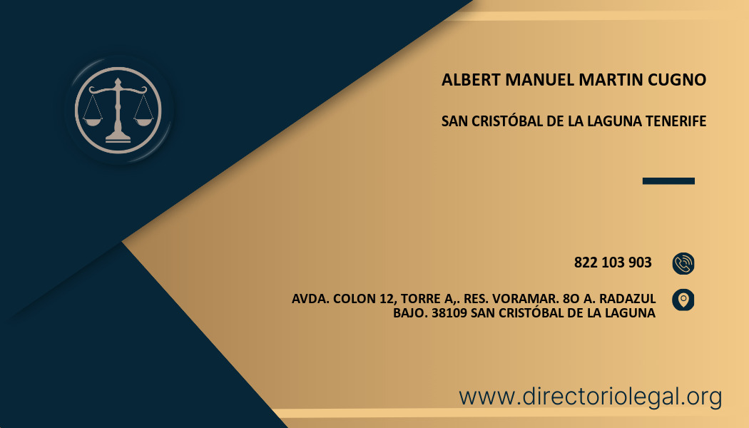 abogado Albert Manuel Martin Cugno en San Cristóbal de La Laguna