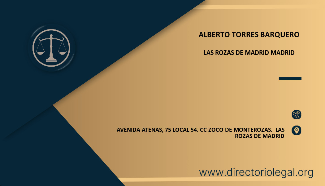 abogado Alberto Torres Barquero en Las Rozas de Madrid