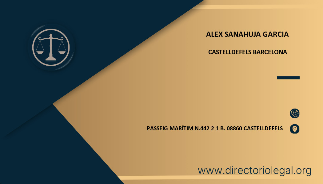 abogado Alex Sanahuja Garcia en Castelldefels