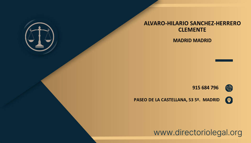 abogado Alvaro-Hilario Sanchez-Herrero Clemente en Madrid