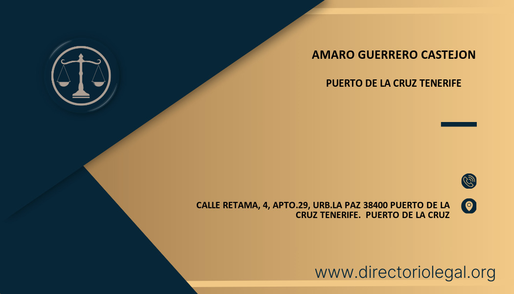 abogado Amaro Guerrero Castejon en Puerto de la Cruz