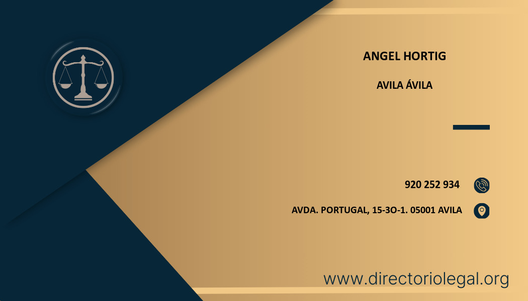 abogado Angel Hortig en Avila