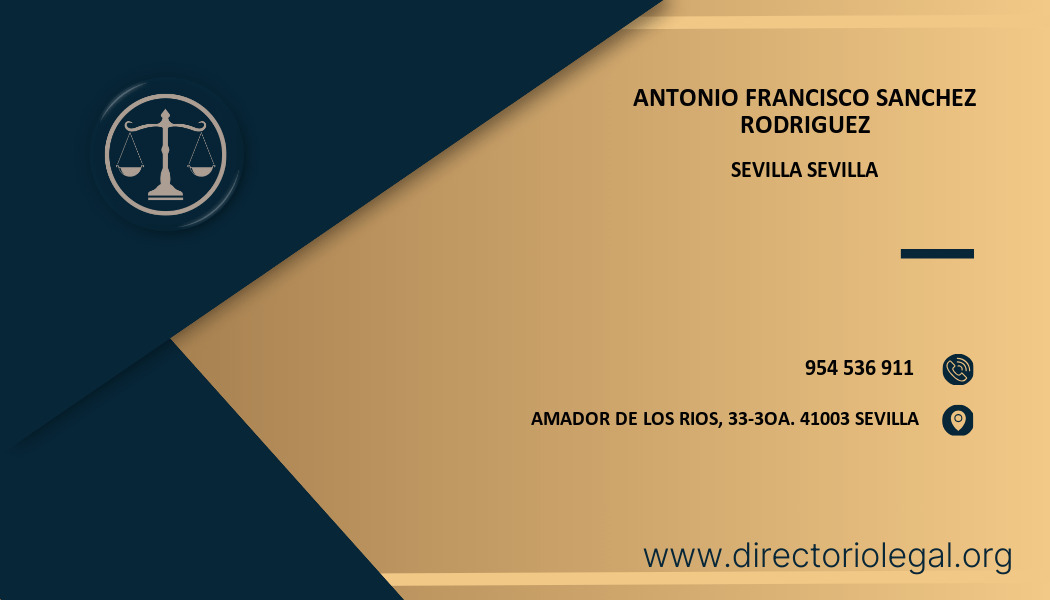 abogado Antonio Francisco Sanchez Rodriguez en Sevilla