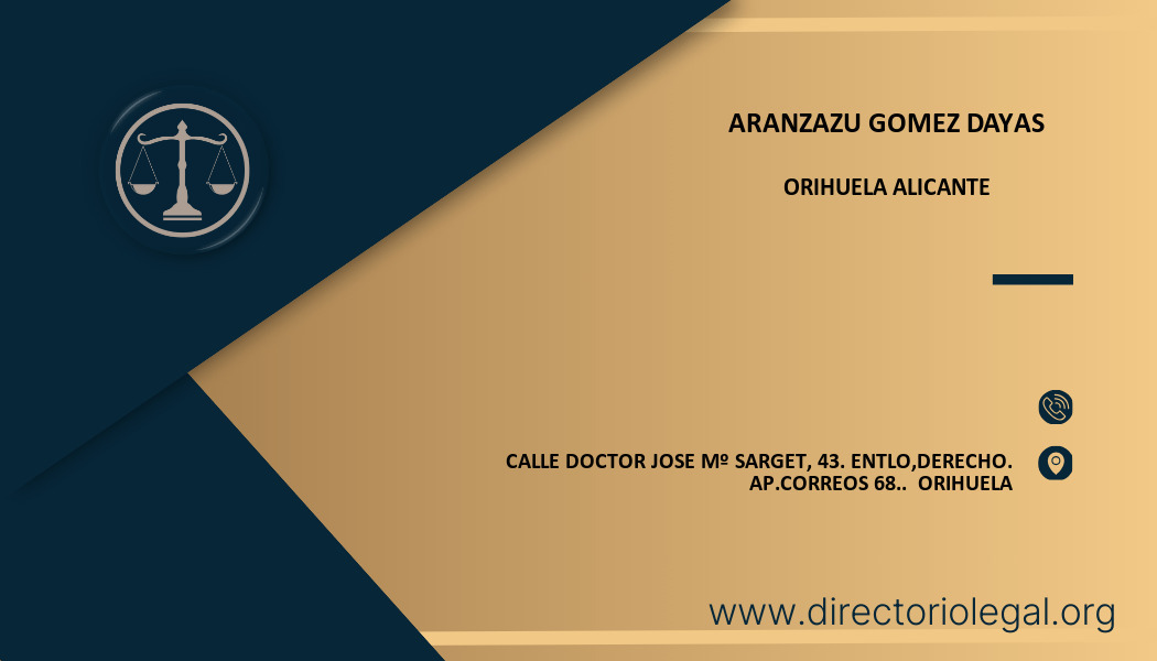 abogado Aranzazu Gomez Dayas en Orihuela