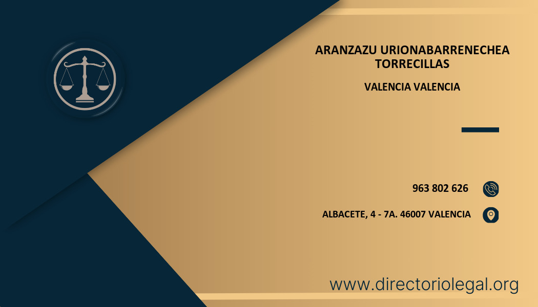 abogado Aranzazu Urionabarrenechea Torrecillas en Valencia