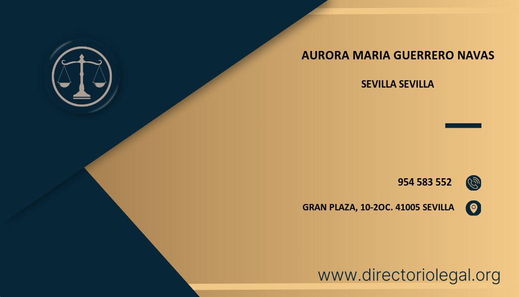 abogado Aurora Maria Guerrero Navas en Sevilla