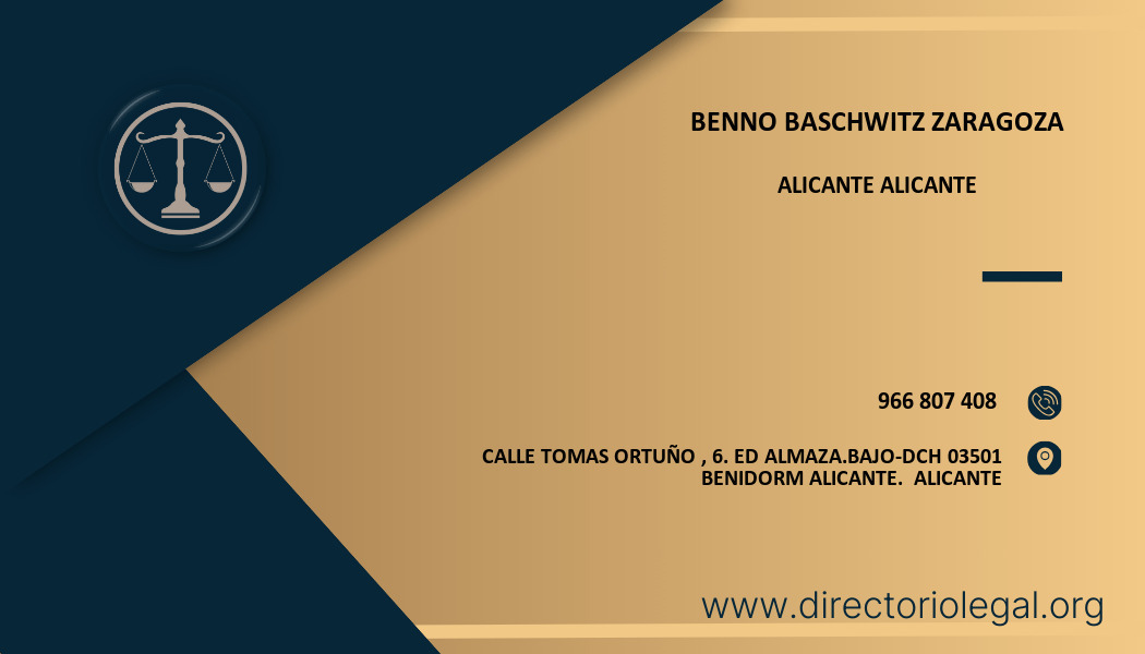 abogado Benno Baschwitz Zaragoza en Alicante