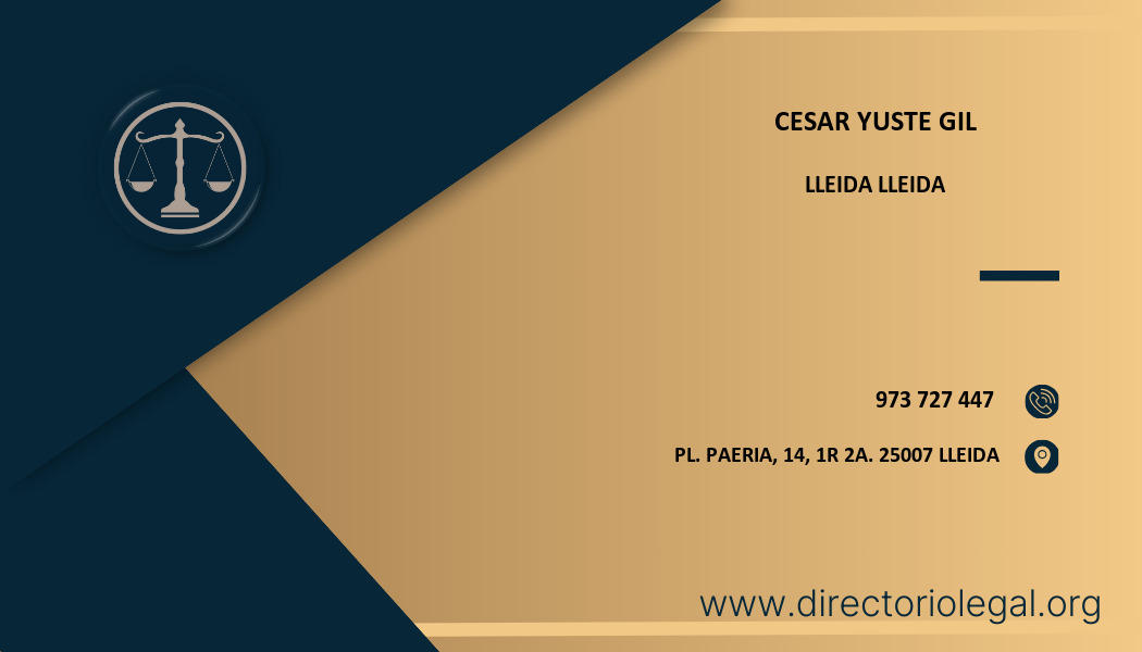 abogado Cesar Yuste Gil en Lleida