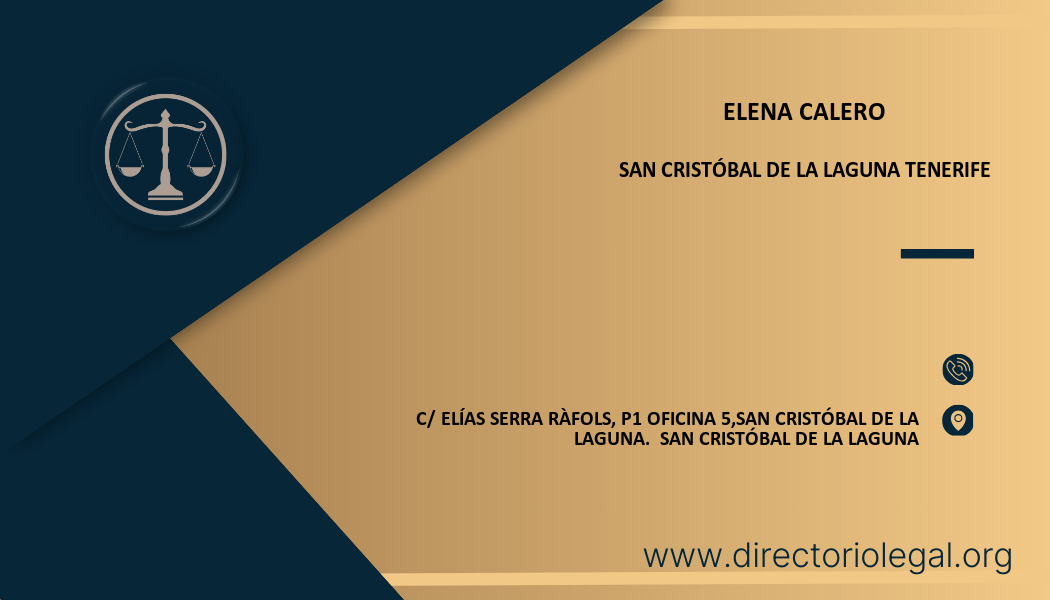 abogado Elena Calero en San Cristóbal de La Laguna