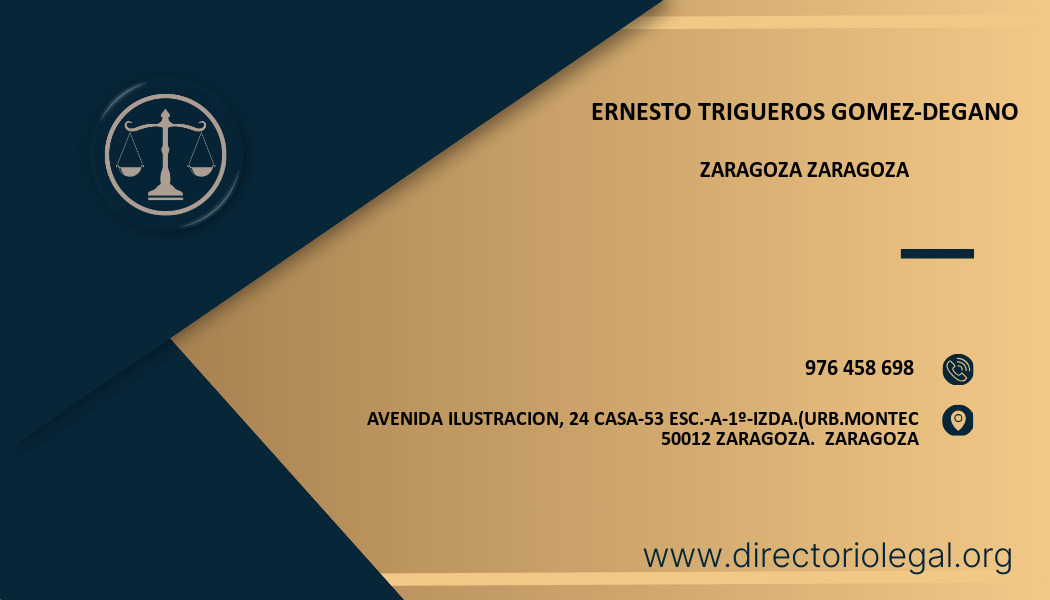 abogado Ernesto Trigueros Gomez-Degano en Zaragoza