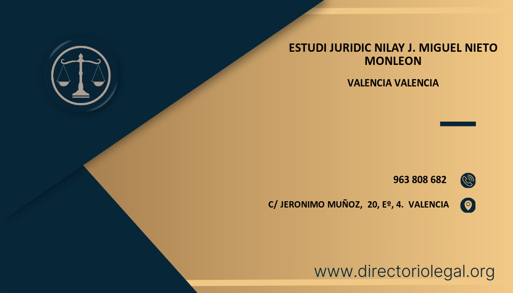 abogado Estudi Juridic Nilay J. Miguel Nieto Monleon en Valencia