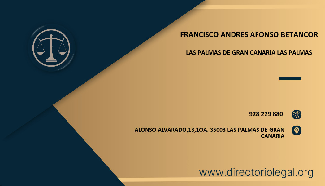 abogado Francisco Andres Afonso Betancor en Las Palmas de Gran Canaria