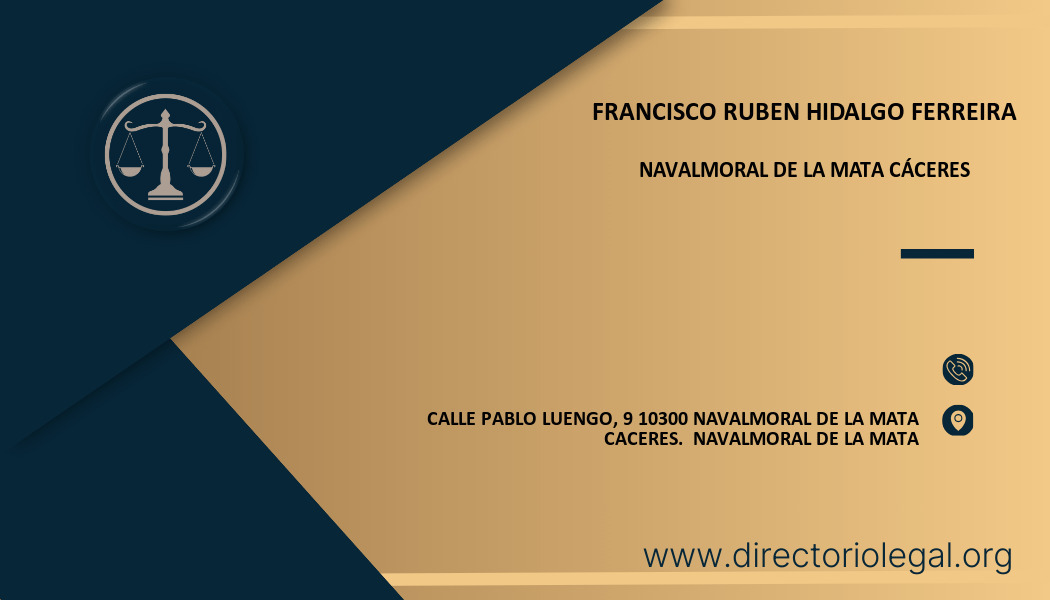 abogado Francisco Ruben Hidalgo Ferreira en Navalmoral de la Mata