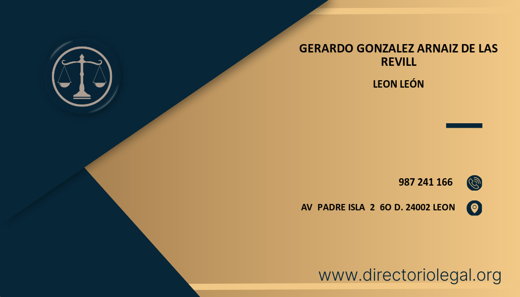 abogado Gerardo Gonzalez Arnaiz De Las Revill en Leon