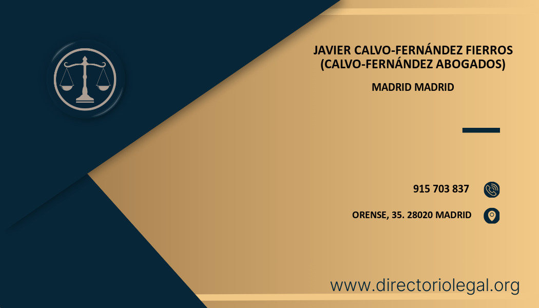 abogado Javier Calvo-Fernández Fierros (Calvo-Fernández Abogados) en Madrid