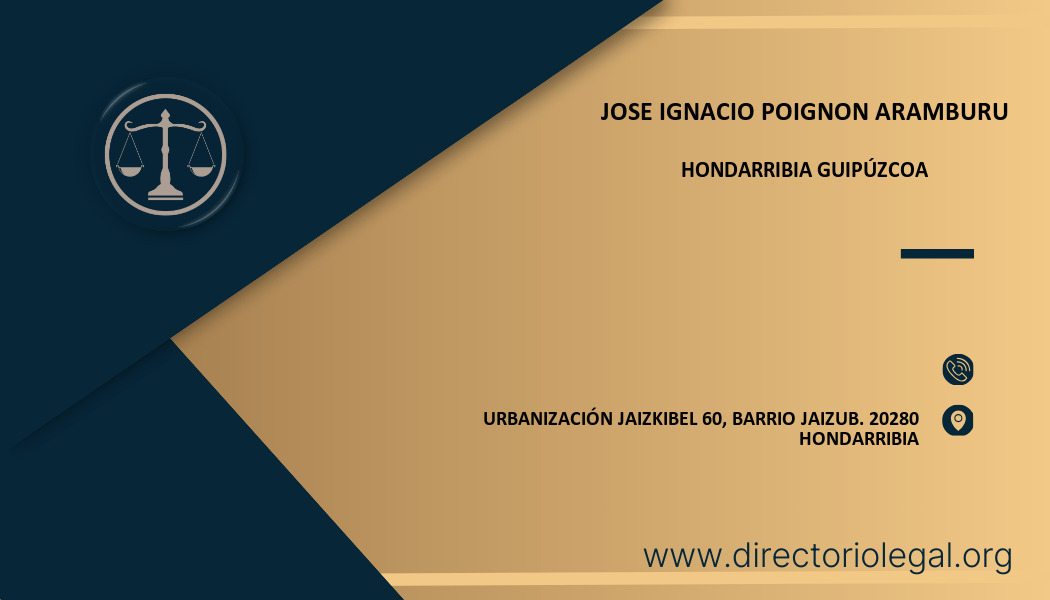 abogado Jose Ignacio Poignon Aramburu en Hondarribia