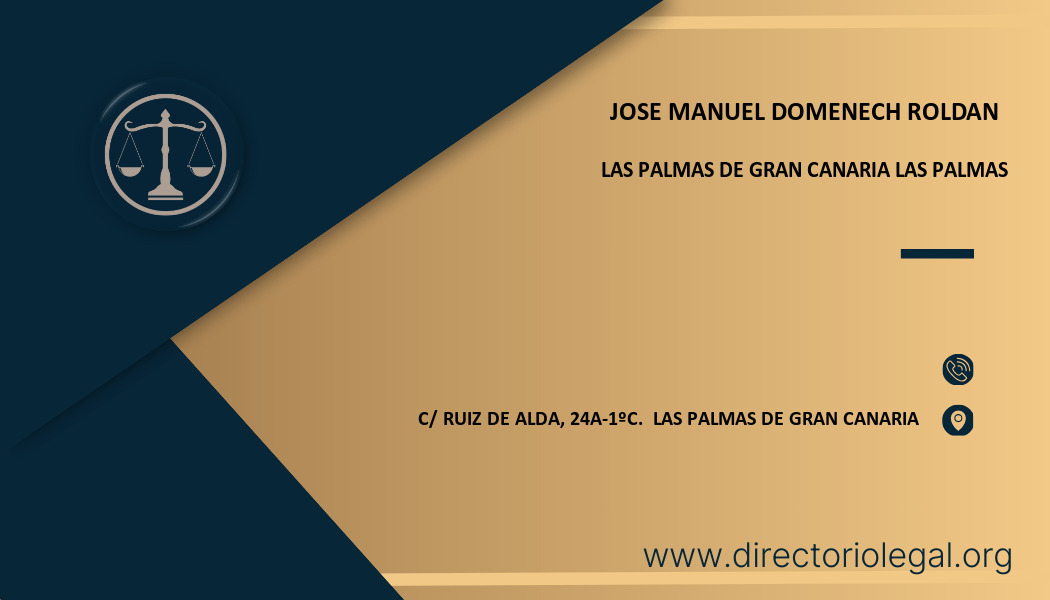 abogado Jose Manuel Domenech Roldan en Las Palmas de Gran Canaria