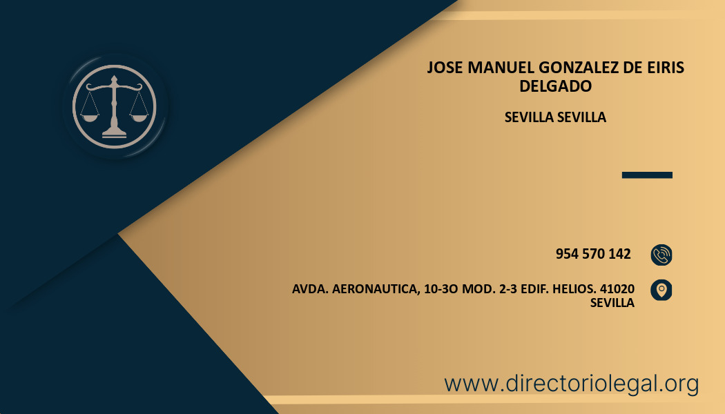 abogado Jose Manuel Gonzalez De Eiris Delgado en Sevilla