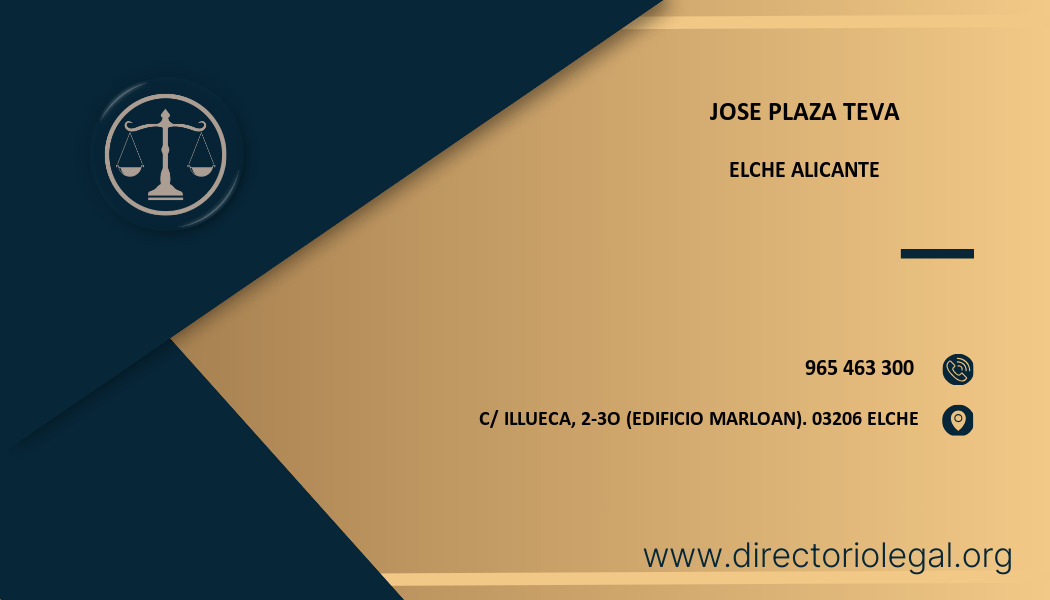 abogado Jose Plaza Teva en Elche