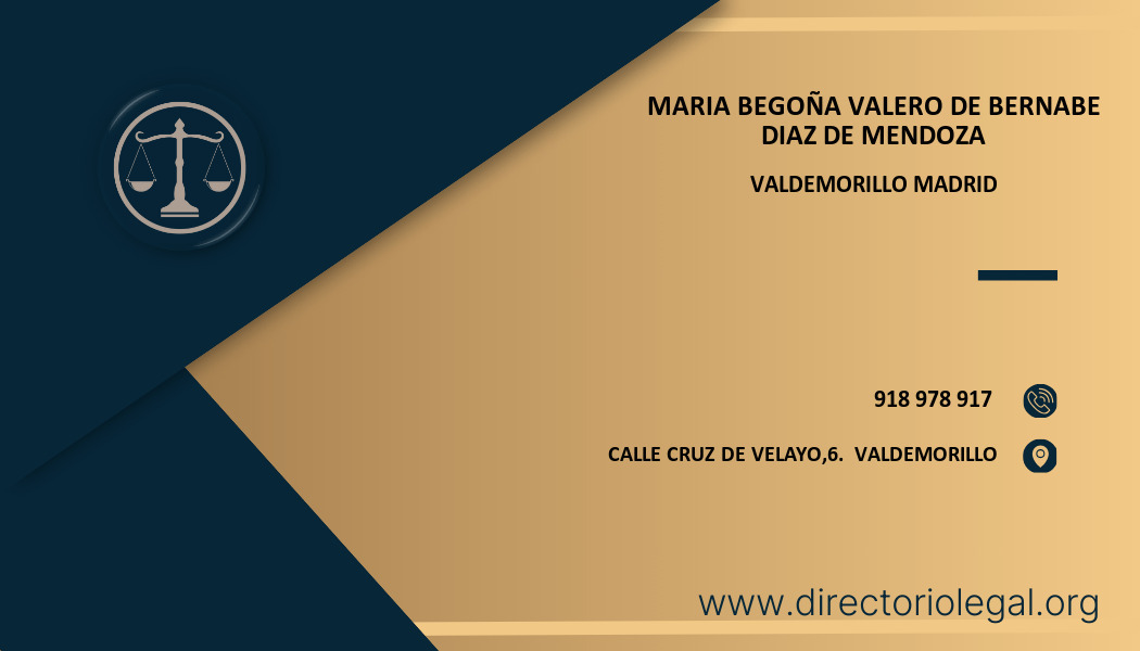 abogado Maria Begoña Valero De Bernabe Diaz De Mendoza en Valdemorillo