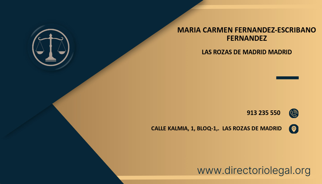 abogado Maria Carmen Fernandez-Escribano Fernandez en Las Rozas de Madrid