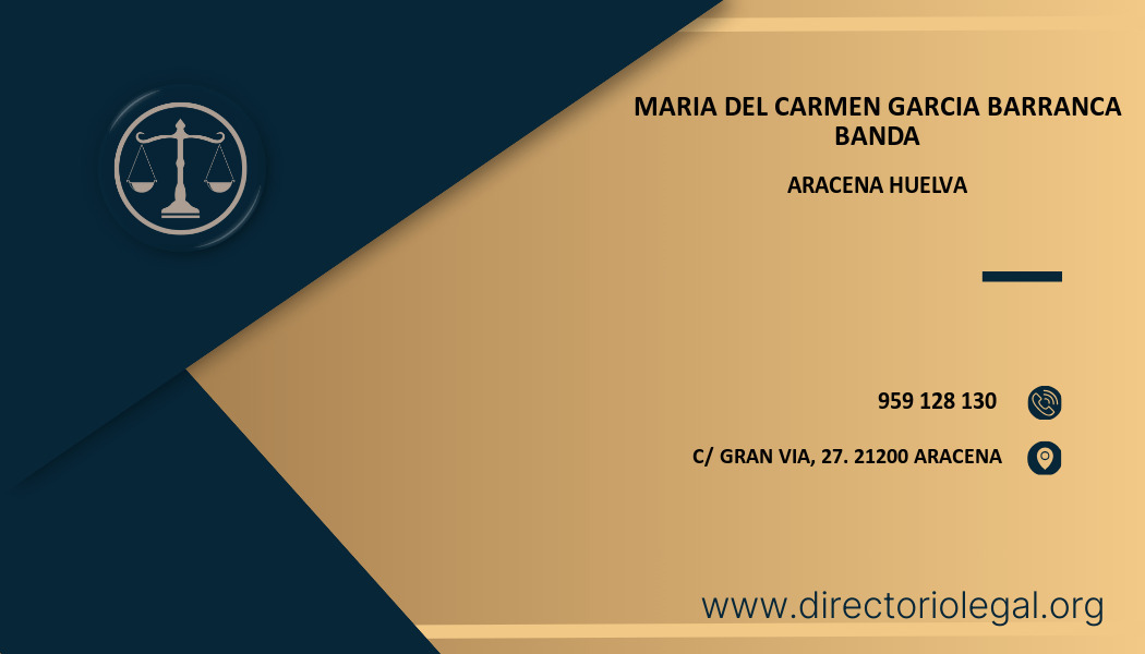 abogado Maria Del Carmen Garcia Barranca Banda en Aracena