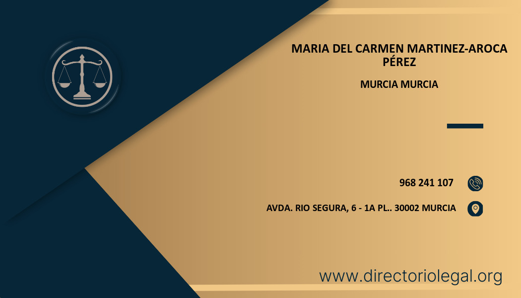 abogado Maria Del Carmen Martinez-Aroca Pérez en Murcia