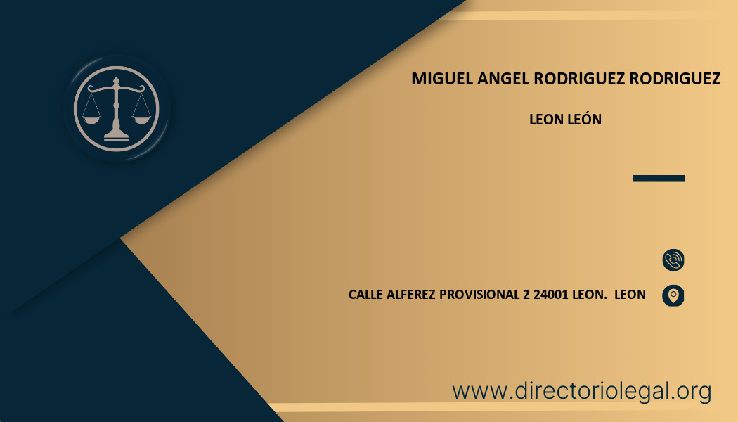 abogado Miguel Angel Rodriguez Rodriguez en Leon