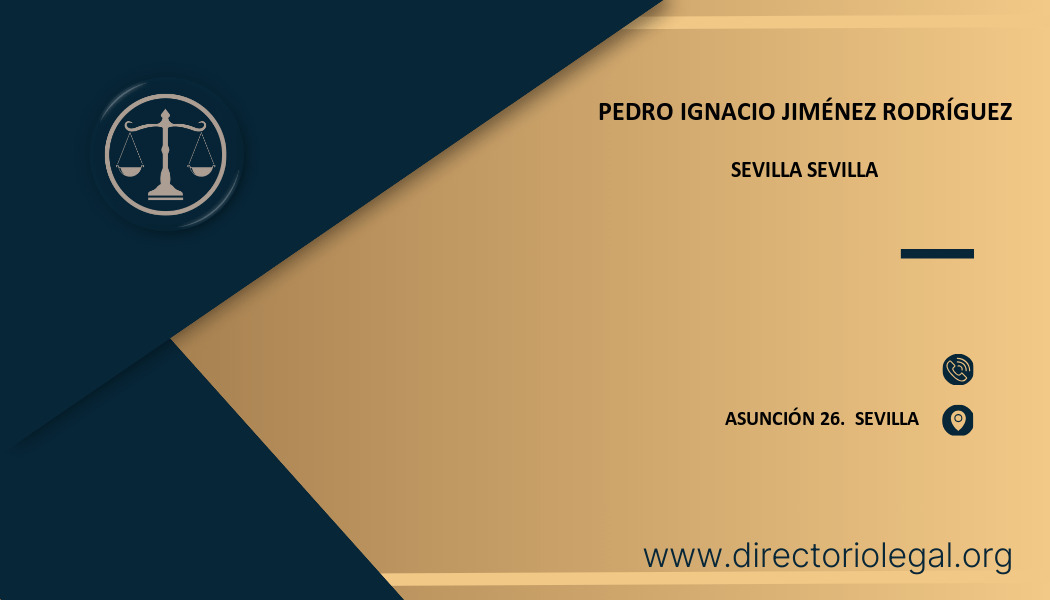 abogado Pedro Ignacio Jiménez Rodríguez en Sevilla