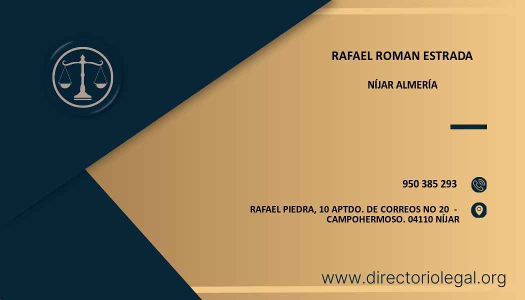 abogado Rafael Roman Estrada en Níjar