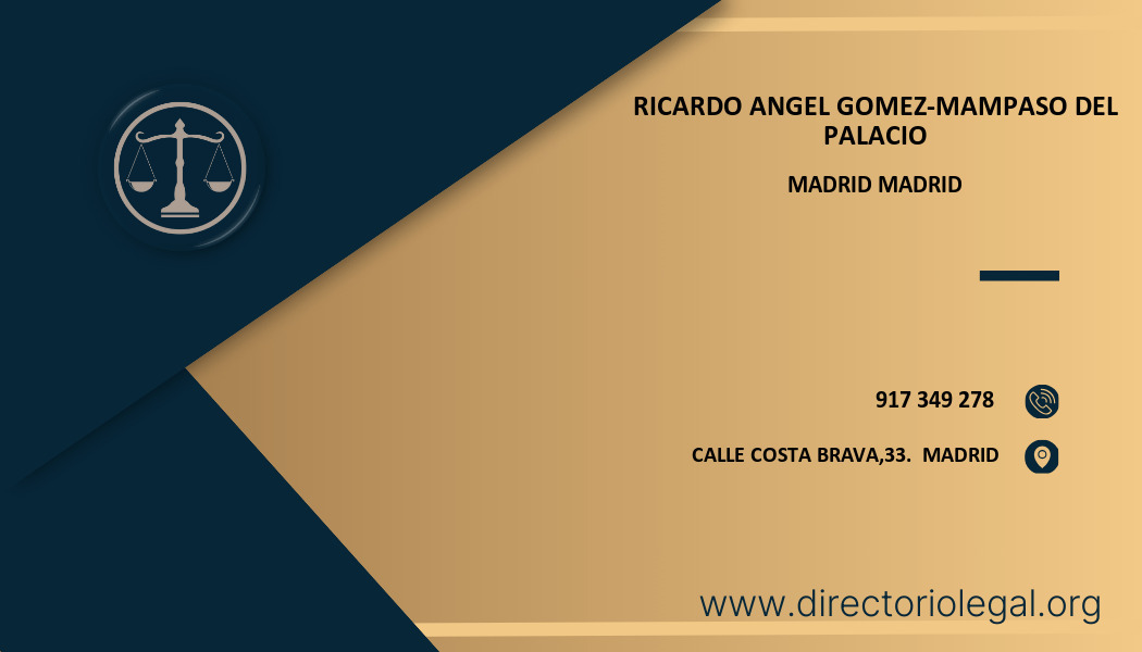 abogado Ricardo Angel Gomez-Mampaso Del Palacio en Madrid