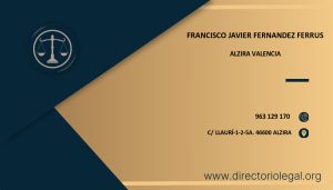 Francisco Javier Fernandez Ferrus abogado en Alzira