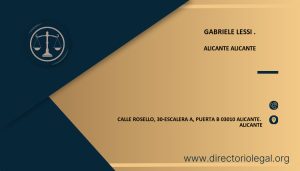 Gabriele Lessi . abogado en Alicante