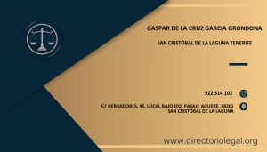 Gaspar De La Cruz Garcia Grondona abogado en San Cristóbal de La Laguna