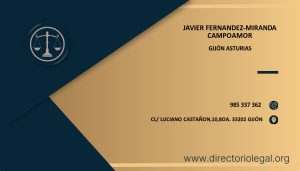 Javier Fernandez-Miranda Campoamor abogado en Gijón