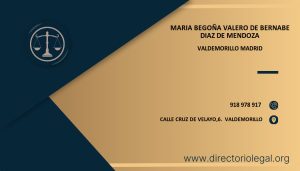 Maria Begoña Valero De Bernabe Diaz De Mendoza abogado en Valdemorillo