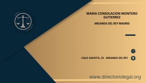 Maria Consolacion Montero Gutierrez abogado en Arganda del Rey