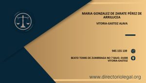 Maria Gonzalez De Zarate Pérez De Arrilucea abogado en Vitoria-Gasteiz